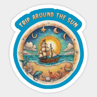 Trip Around The Sun Sticker